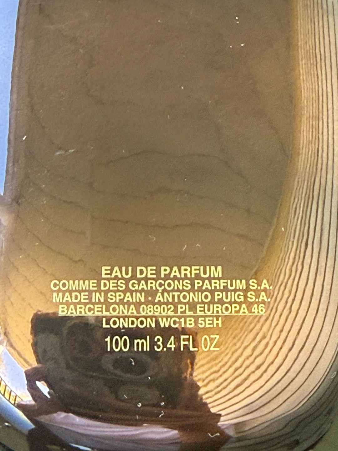 COMME des GARÇONS WONDEROUD 100ml – ~95ml Left – Niche Fragrance - photo 2