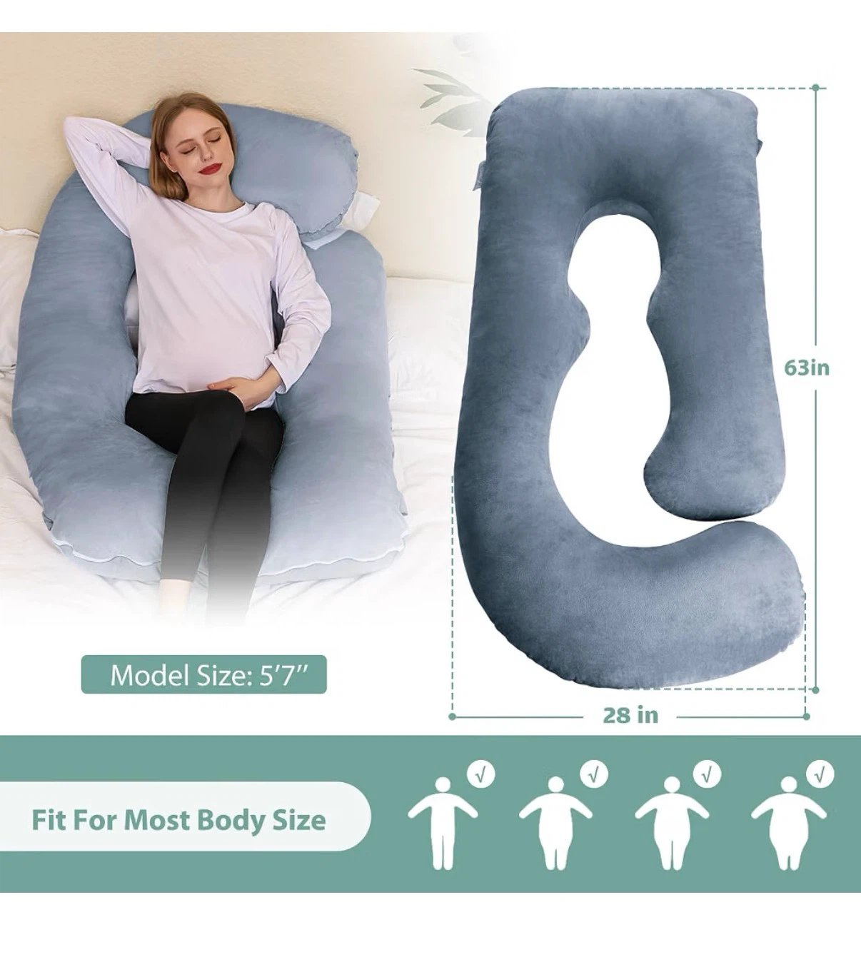 Chilling Home U-Shaped Pregnancy Pillow - photo 2