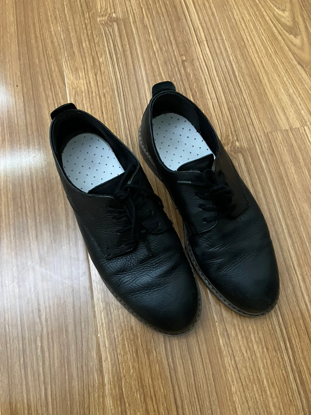 Women’s leather dress shoes black matte size 7.5 - photo 2