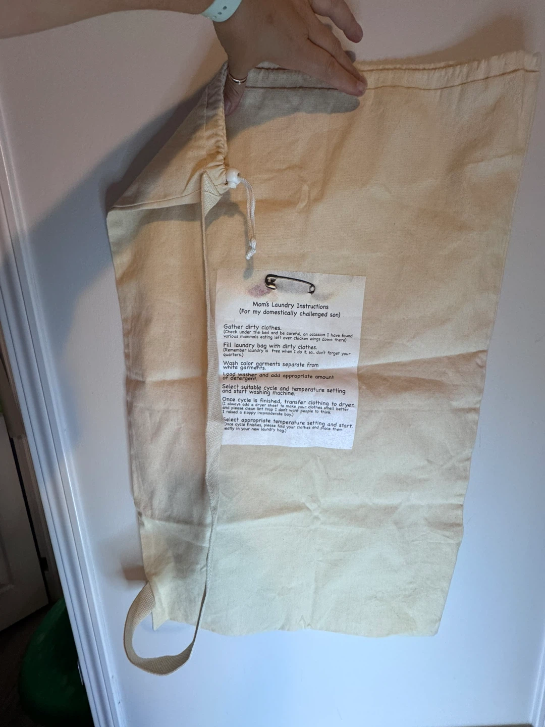 Failure to Launch Movie Promo Canvas Laundry Bag, new never used - photo 2
