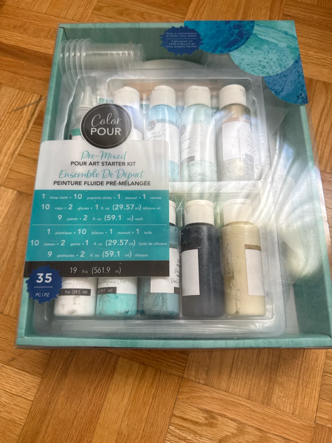 Color Pour Pre-Mixed Pour Art Starter Kit