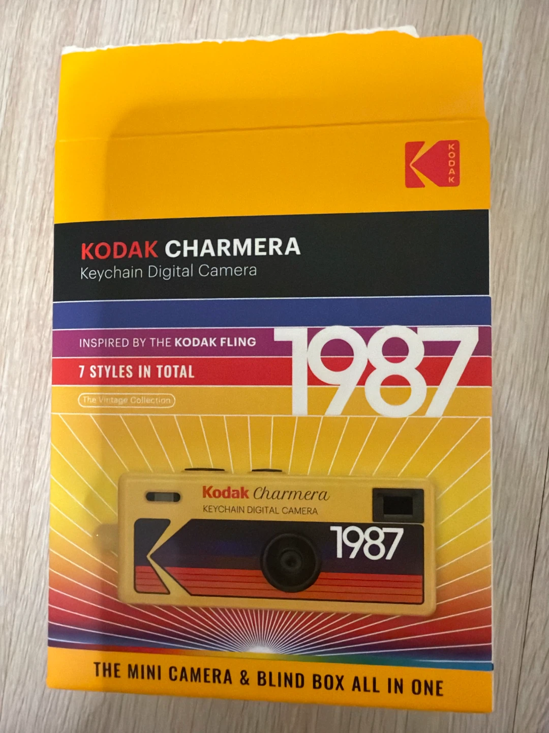 Kodak Charmera Keychain Digital Camera Yellow 1987