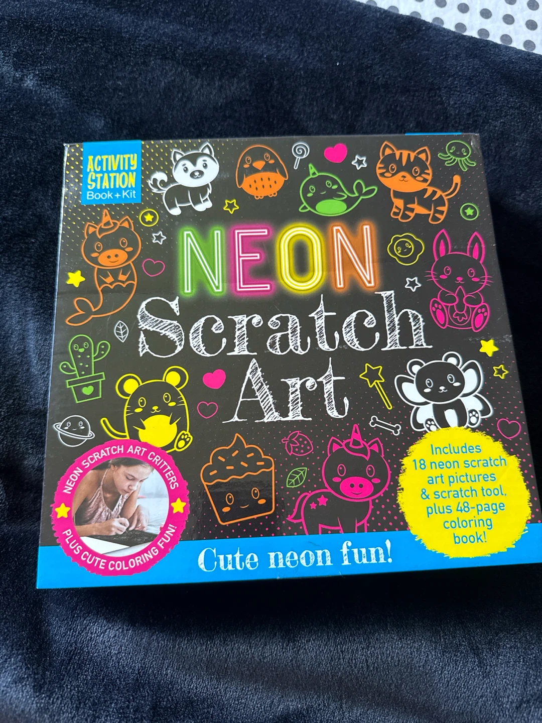 Activity Station Neon Scratch Art Kit