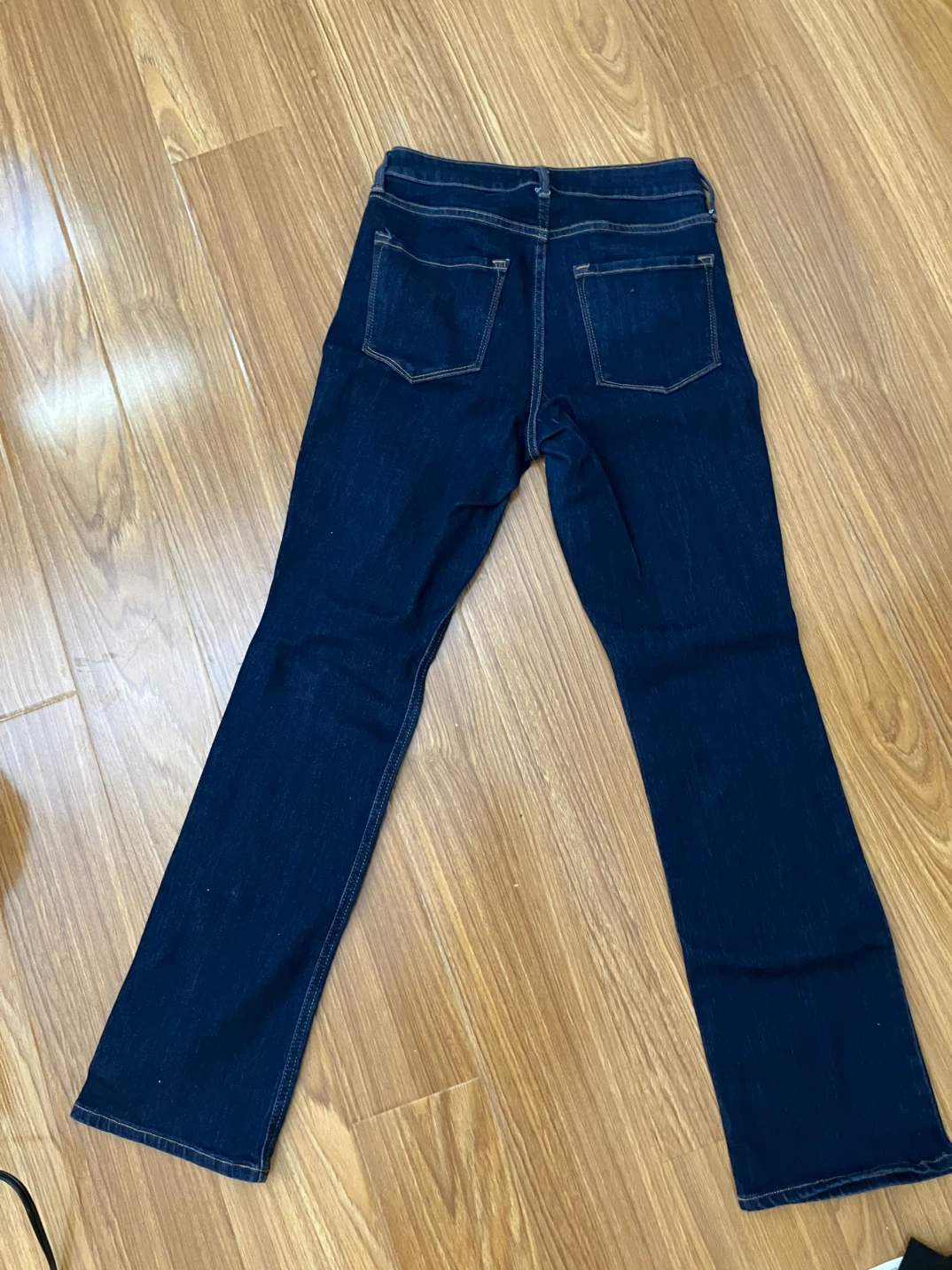 Blue bootcut denim jeans size 2 short