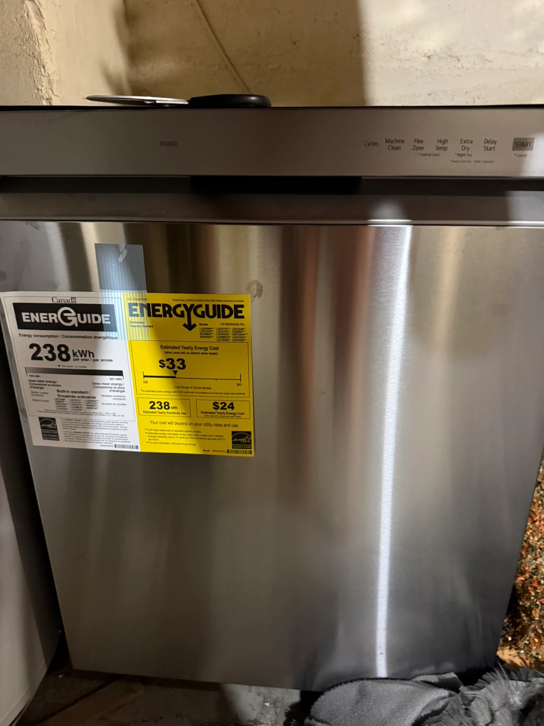 LG Stainless Steel Dishwasher - photo 2