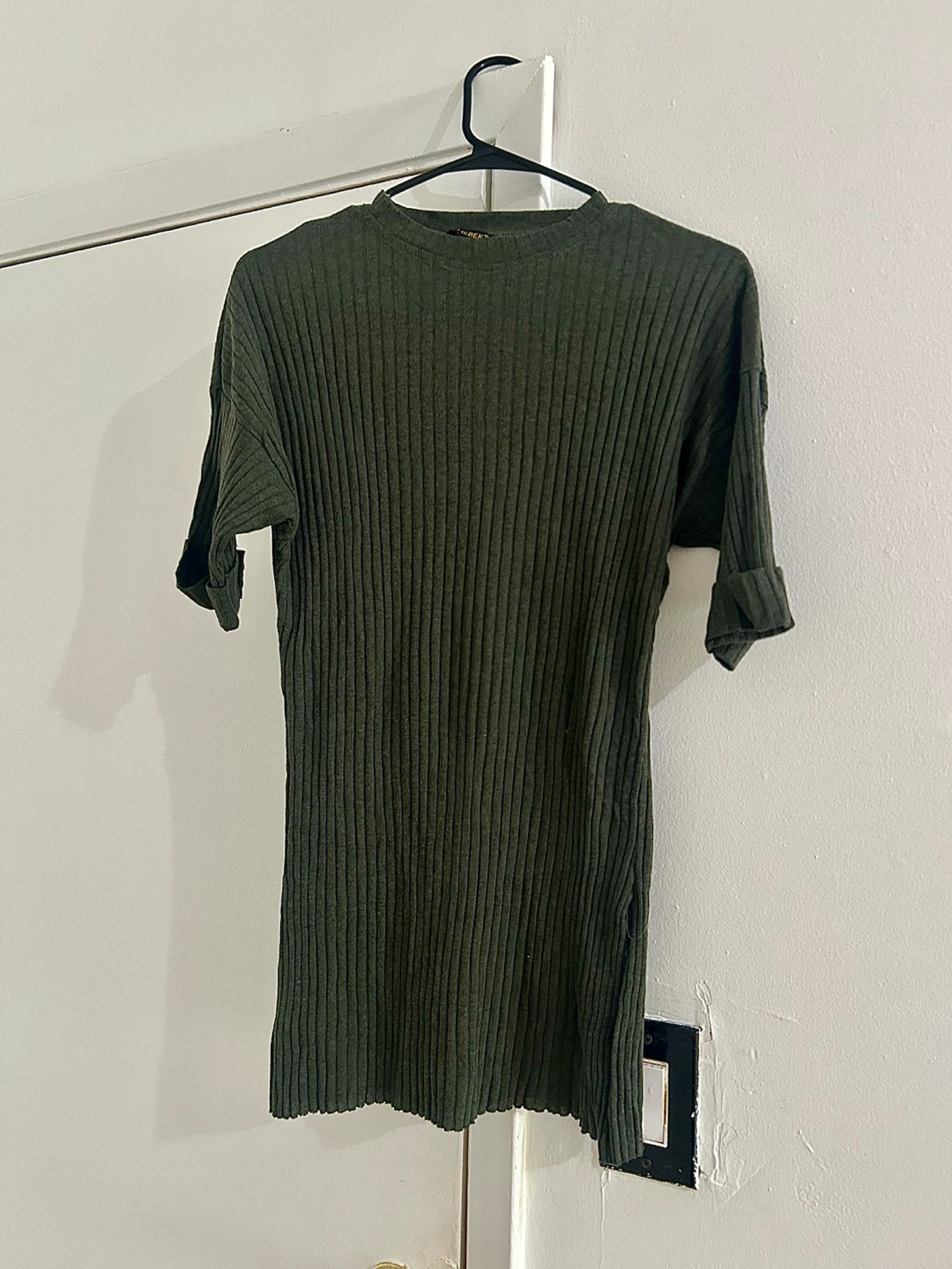 Ribbed Knit Top and Pants Set - photo 2