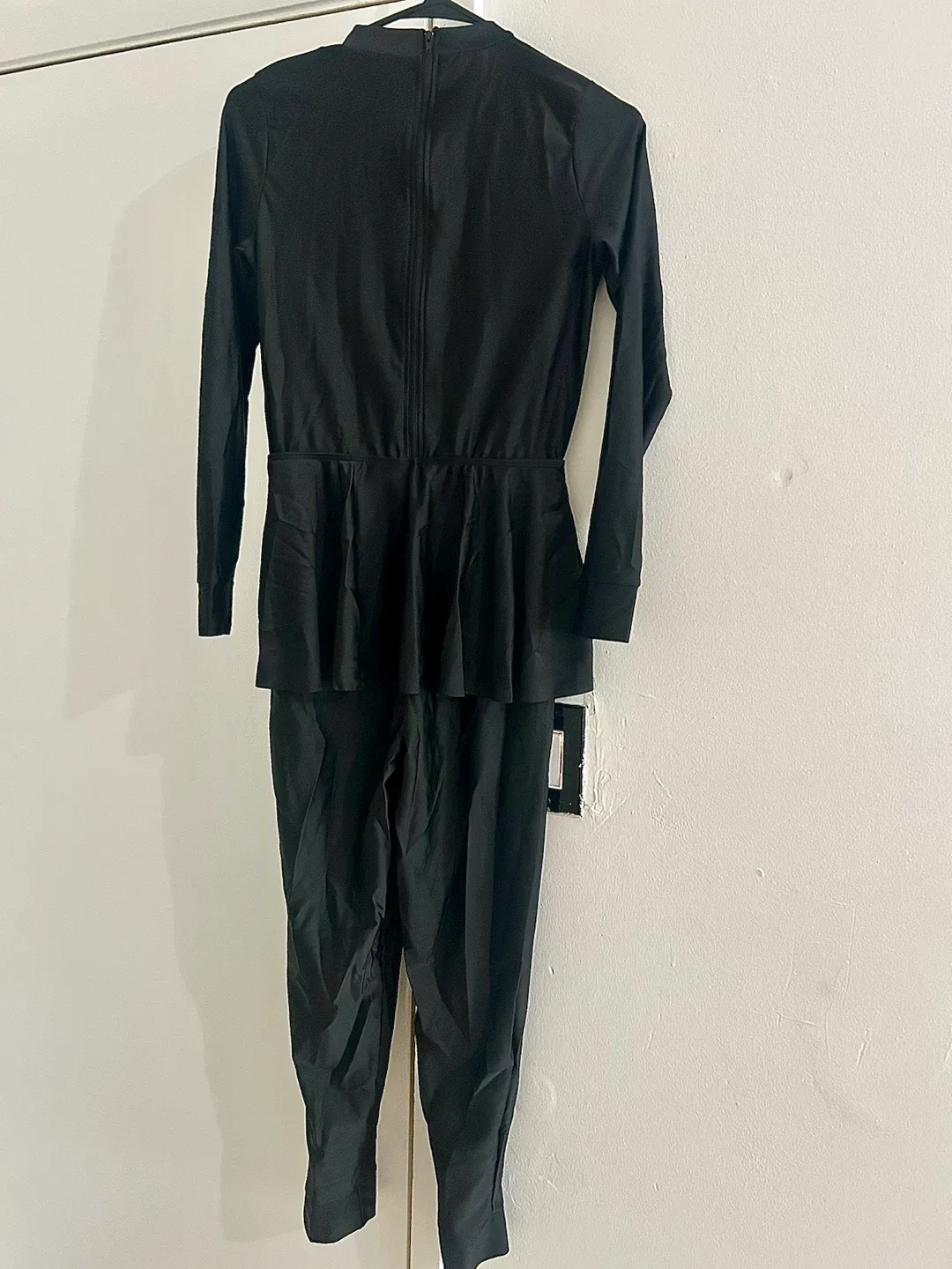 Black Long Sleeve Full Coverage Swimsuit - photo 2
