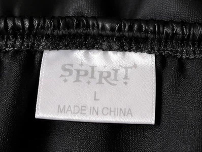 Black Faux Leather Mini Dress – Spirit – Size L - photo 2