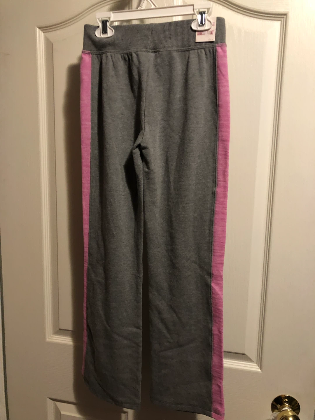 Girls Grey and Pink Sweatpants Size Small (10)