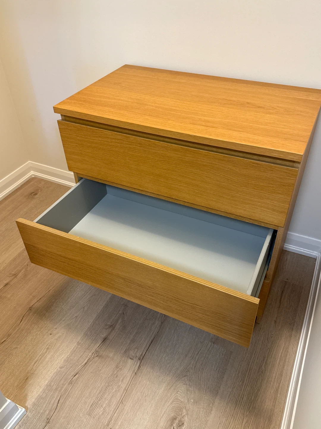 Oak 3-Drawer IKEA Dresser - photo 2