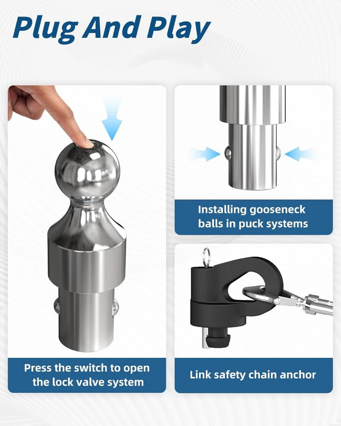 60692 Puck System Gooseneck Hitch Ball Kit - BN - photo 3