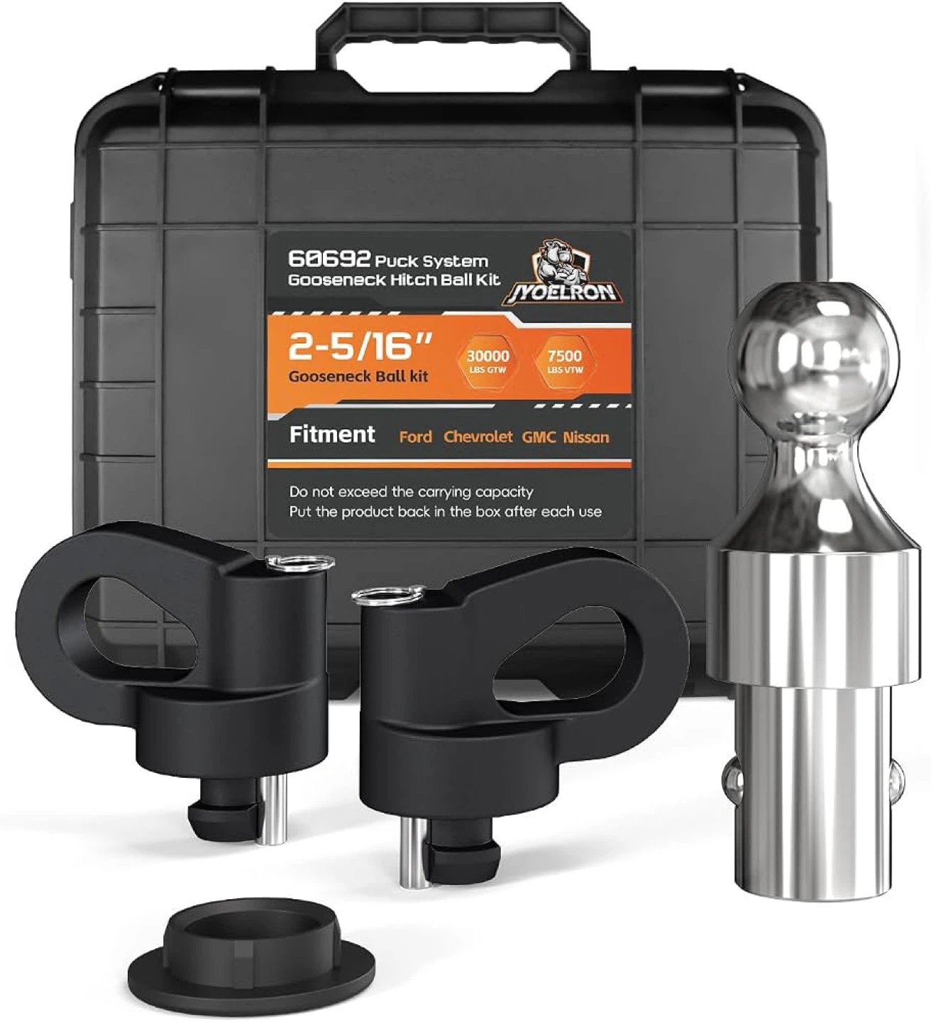 60692 Puck System Gooseneck Hitch Ball Kit - BN