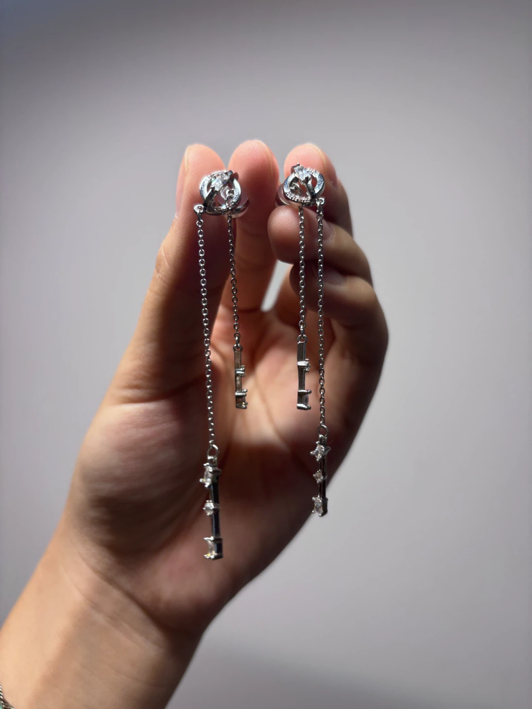 Brand New!  Crystal dangling earrings