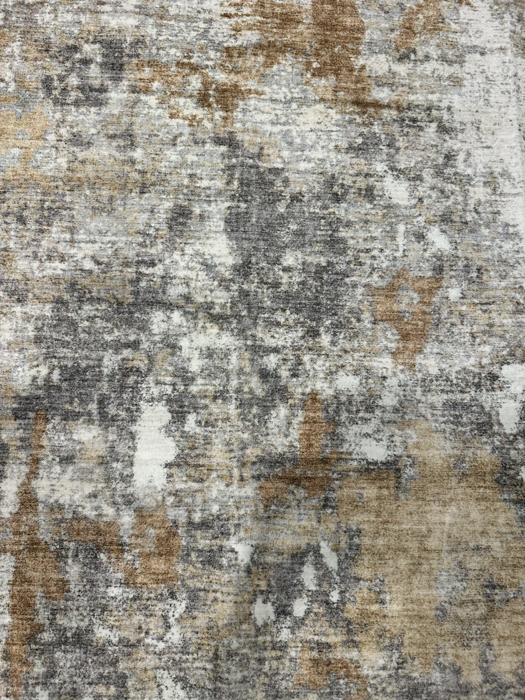 Abstract Area Rug, Grey and Brown - photo 2
