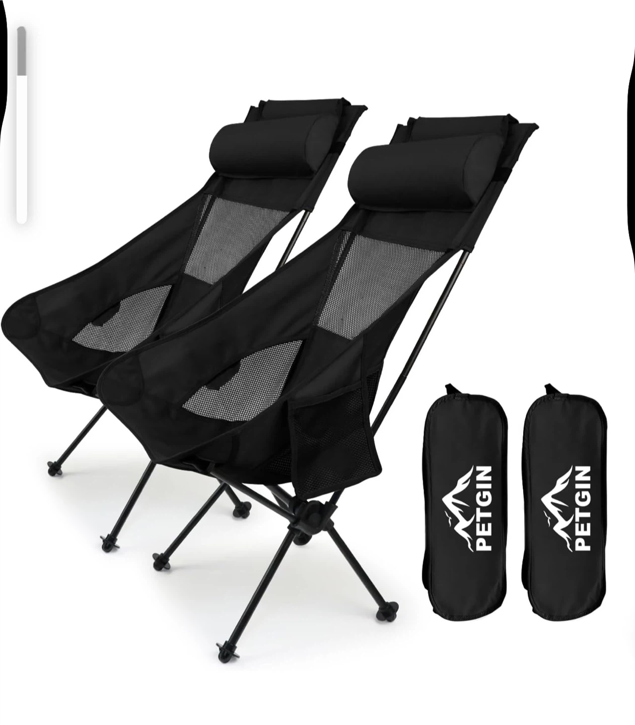 Set of 2 Petgin Portable Camping Chairs