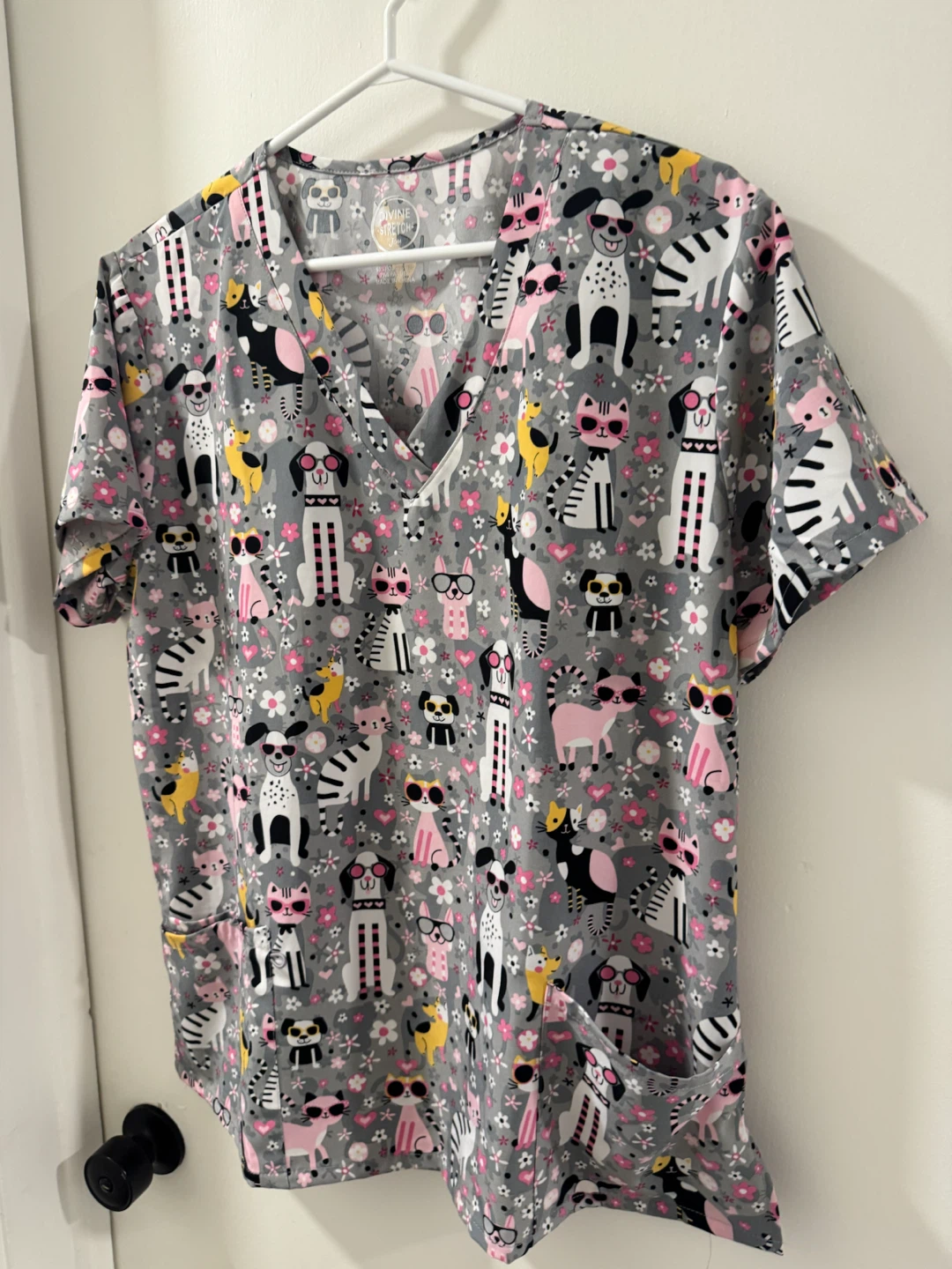 Divine Stretch V-Neck Scrub Top