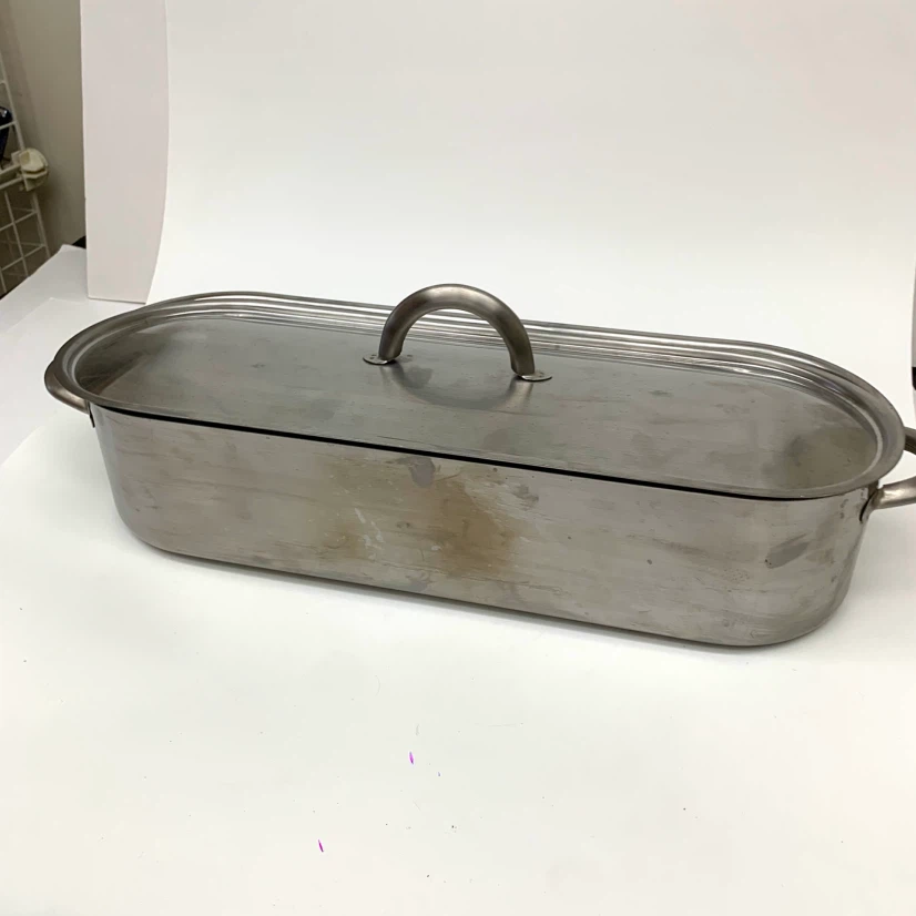 Stainless Steel Steamer Pot with Lid Fish Steaming Pan Cookware - photo 3