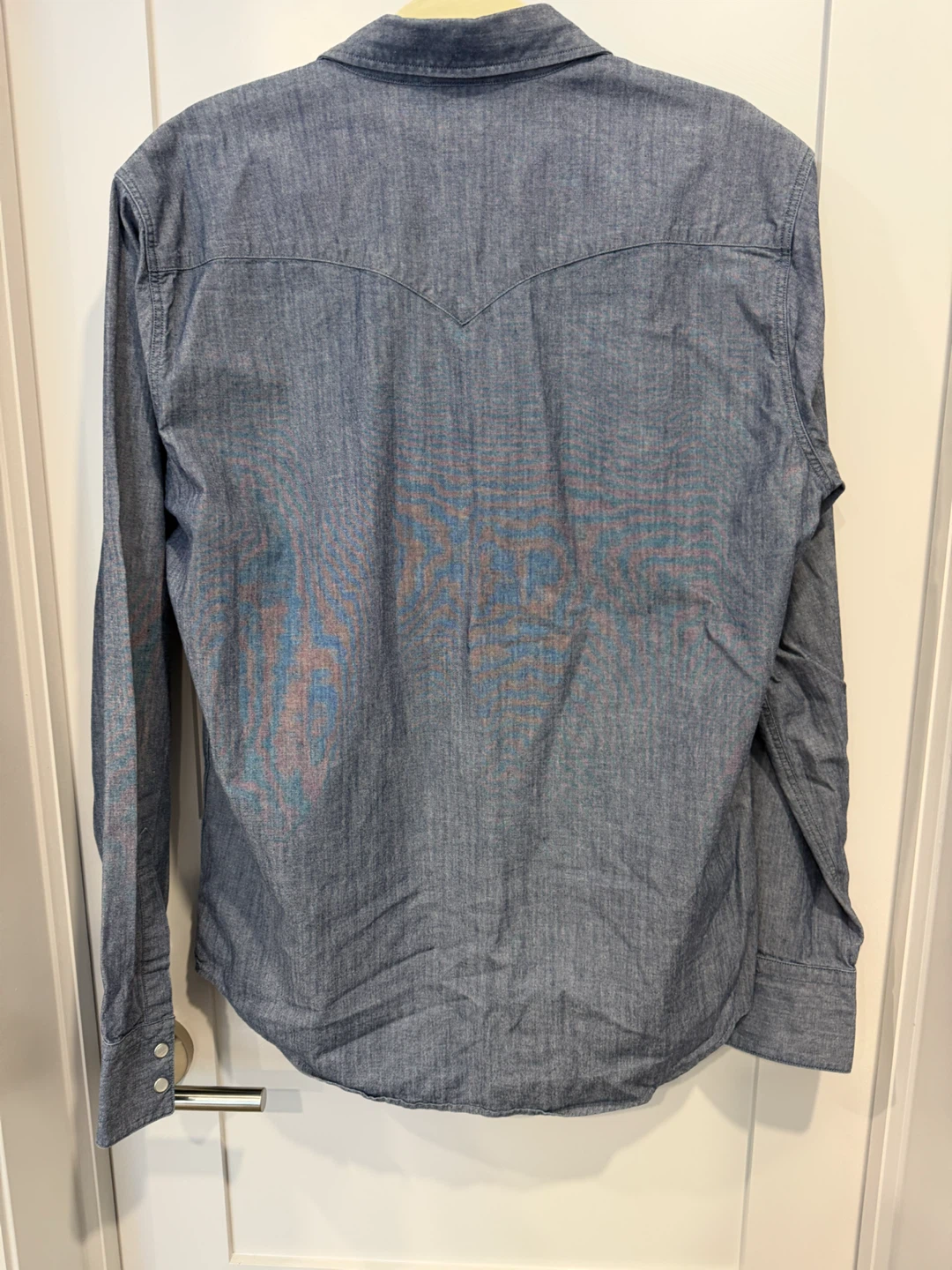 Levi's Blue Denim Button-Down Shirt - photo 2