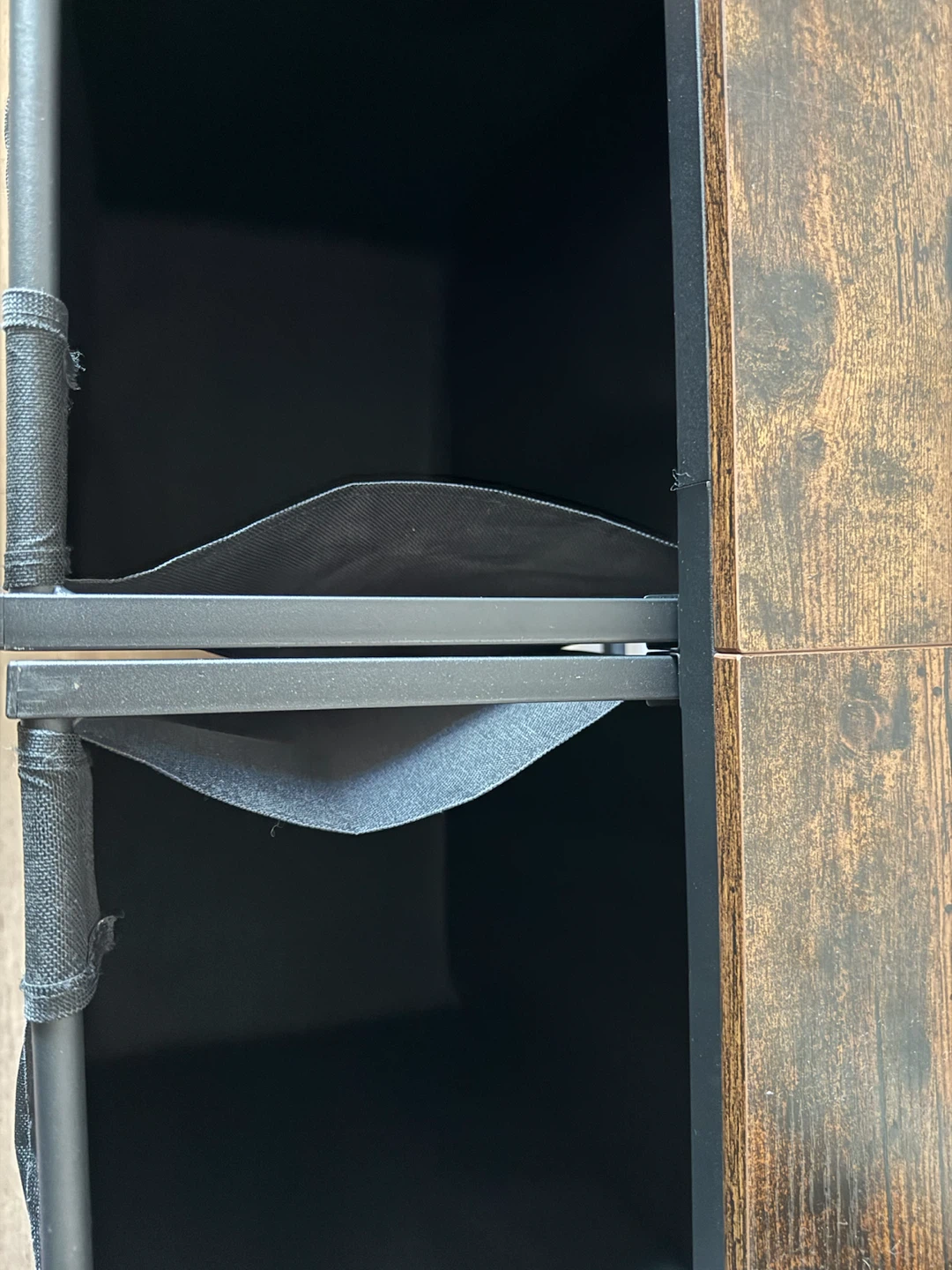 Double Laundry Hamper with Wood Top - photo 5