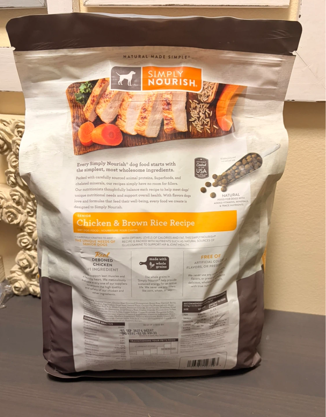 New Sealed Simply Nourish Senior Dog Food - Chicken & Brown Rice - photo 2