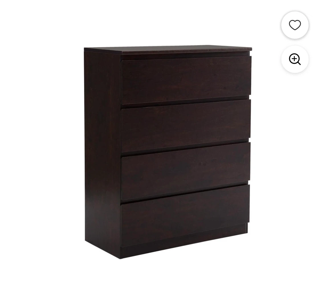 HOMETRENDS 4 Drawer Dresser + 2 nightstands