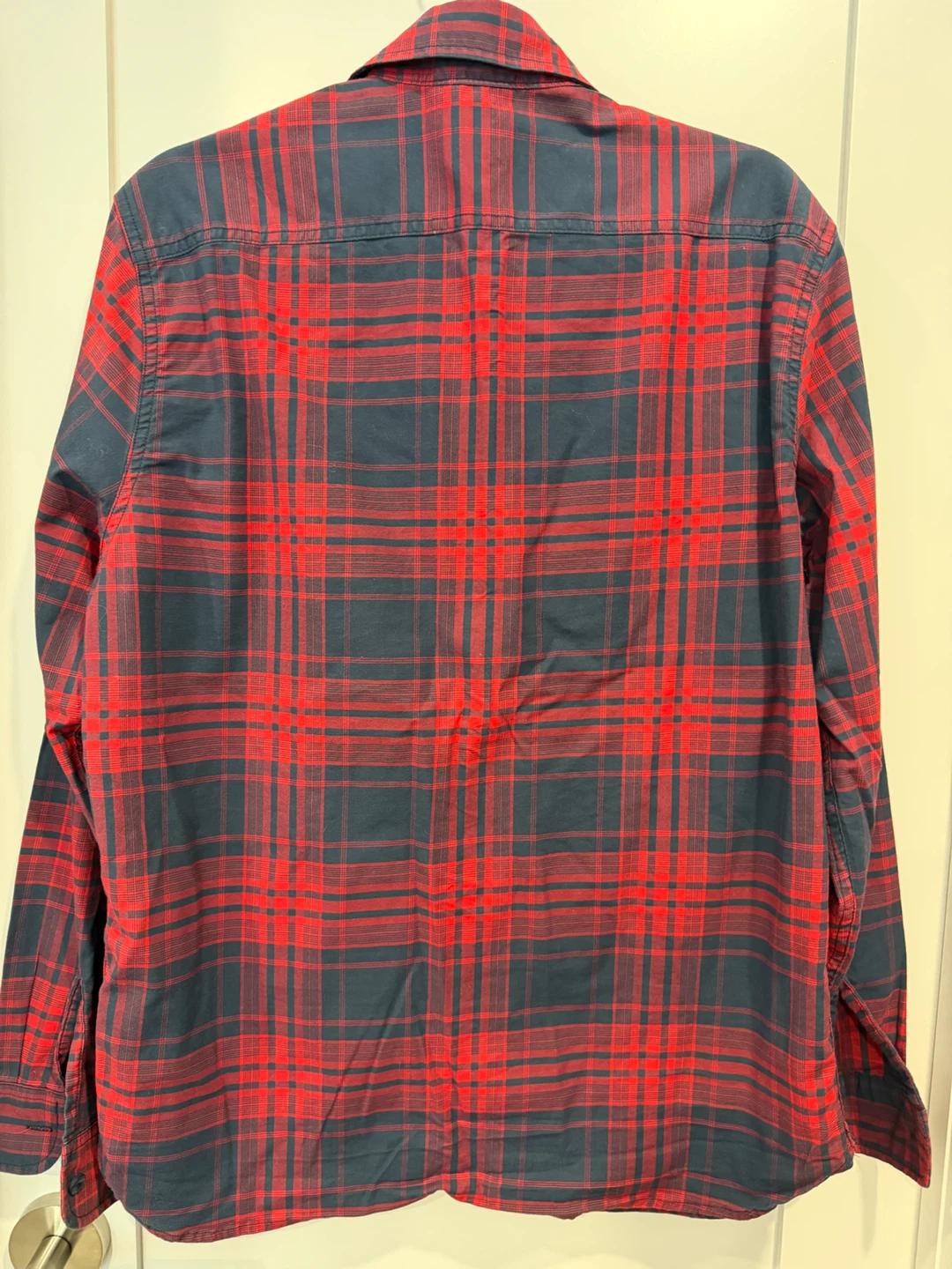 Levi's Red and Navy Plaid Long-Sleeve Shirt - photo 2