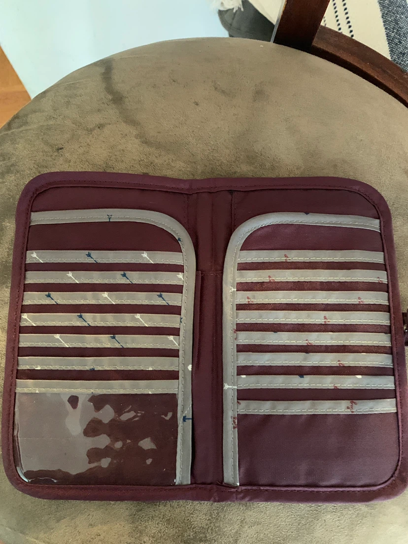 LUG Passport Holder Organizer Pouch Burgundy - photo 4