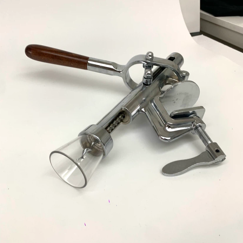 Vintage Corkscrew Clamp On Wine Bottle Opener Bar Tool Mount - photo 2
