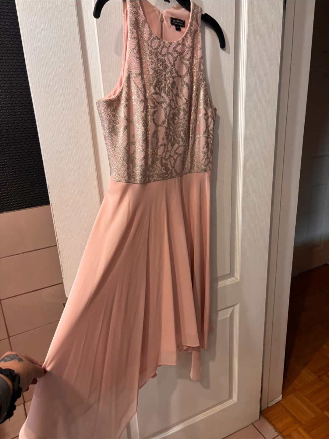 Le Chateau pink and gold dress - photo 2