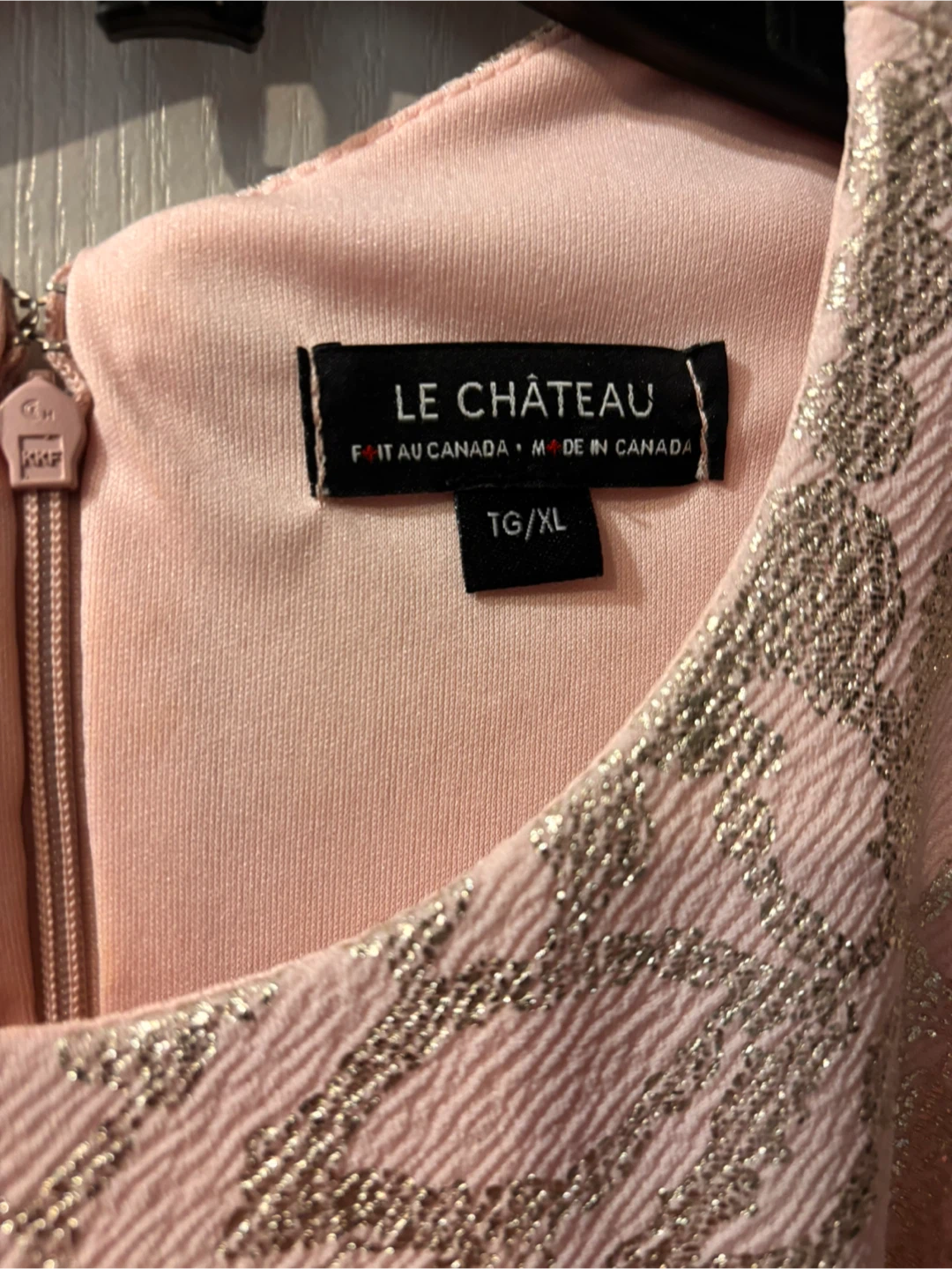 Le Chateau pink and gold dress - photo 4