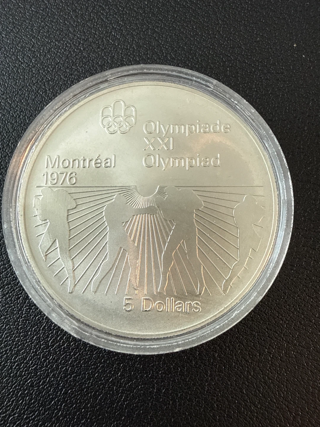 Olympiad 1976 Montreal silver coin