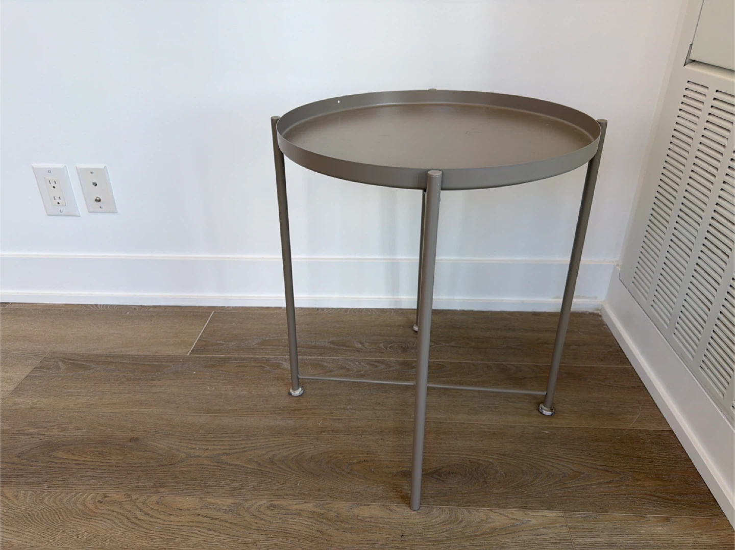 Round Tray Table - Gray - photo 2