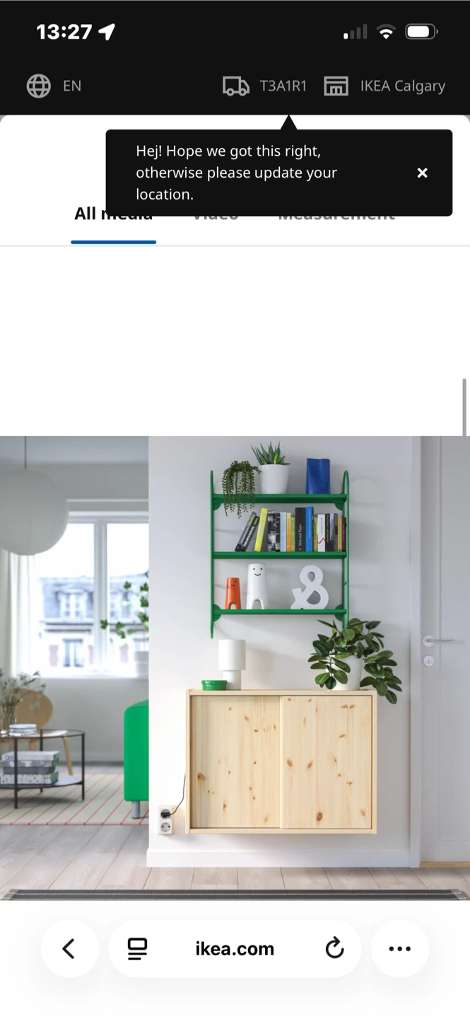 IKEA FÄRGSIKTA Shelving Unit - Green - photo 2
