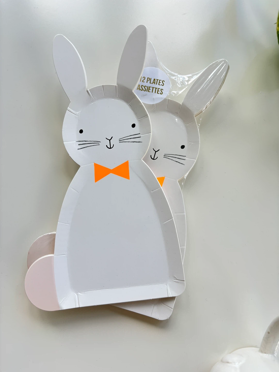 Paper bunny plates