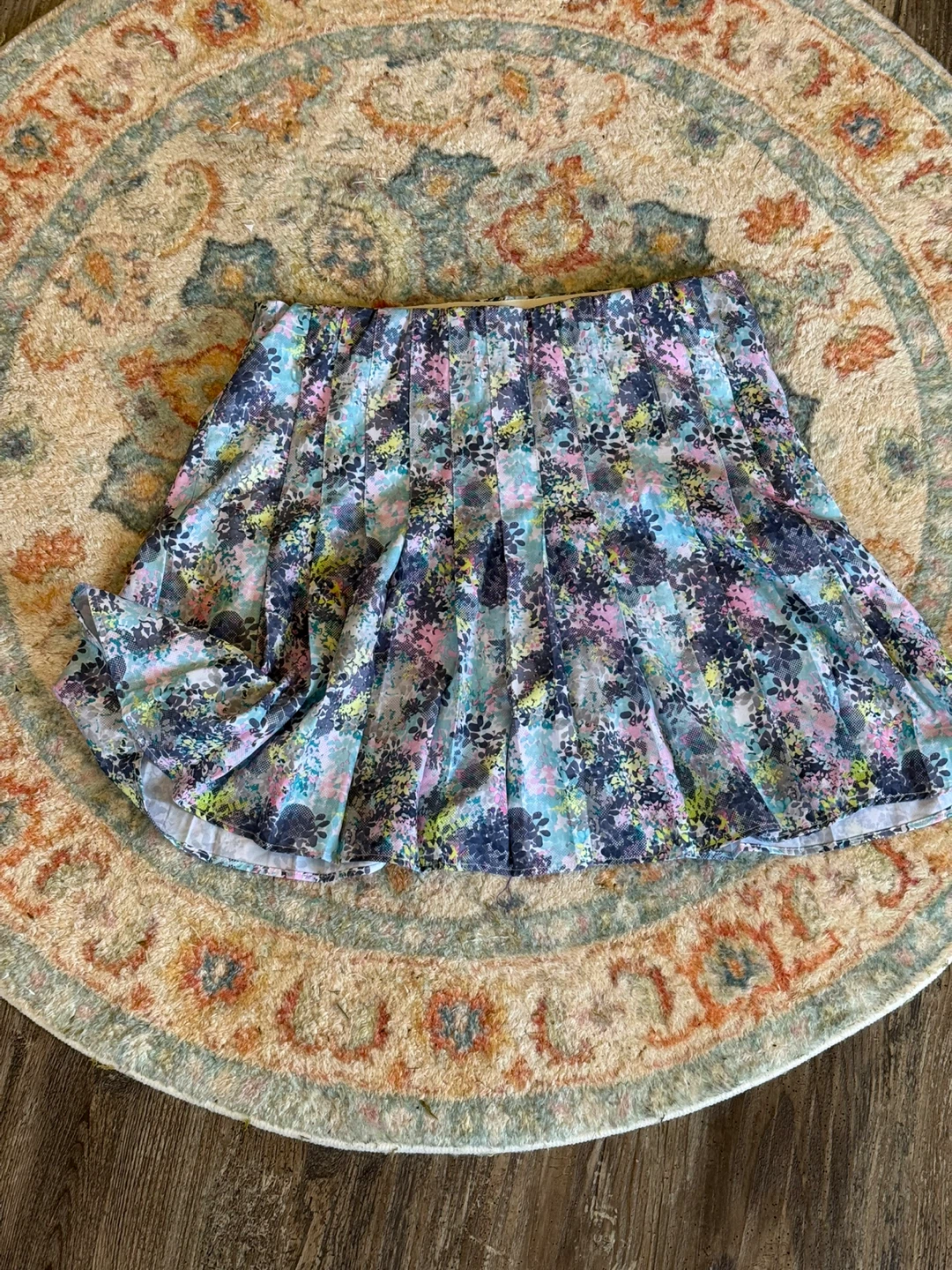 Pleated Floral Print Skort - photo 2