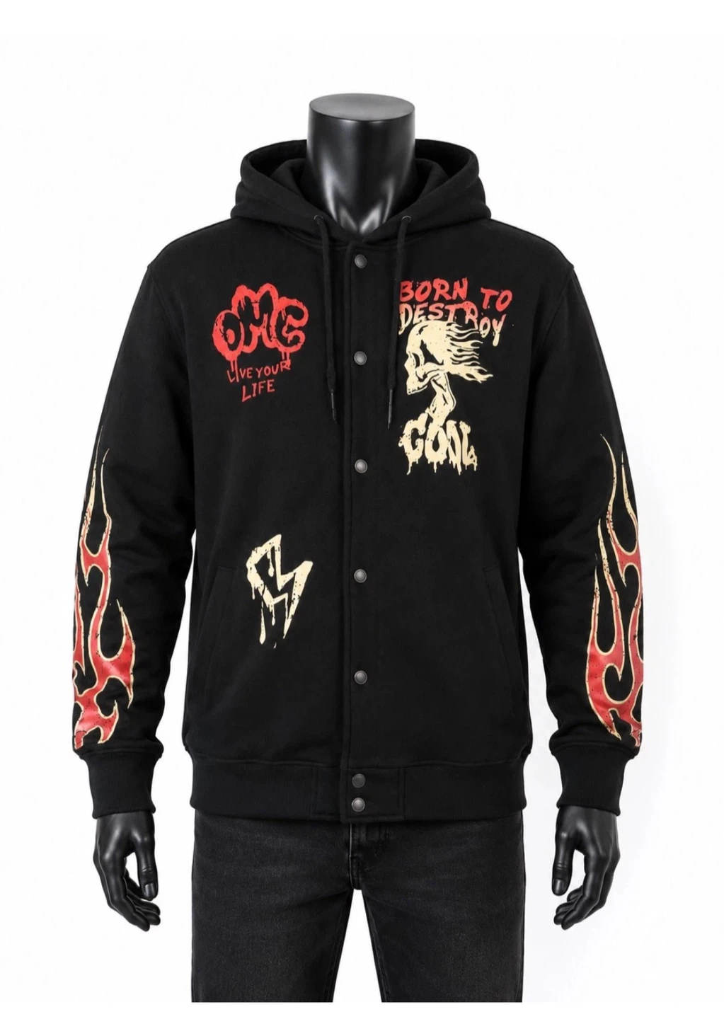 Rebel Minds "Born to Destroy" Graphic Hoodie