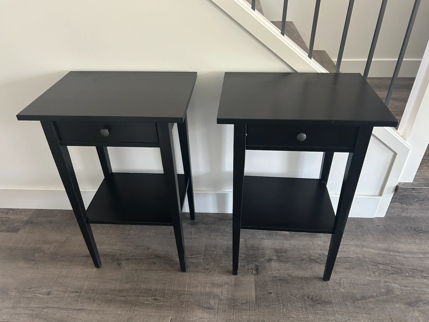 Pair of IKEA HEMNES nightstands
