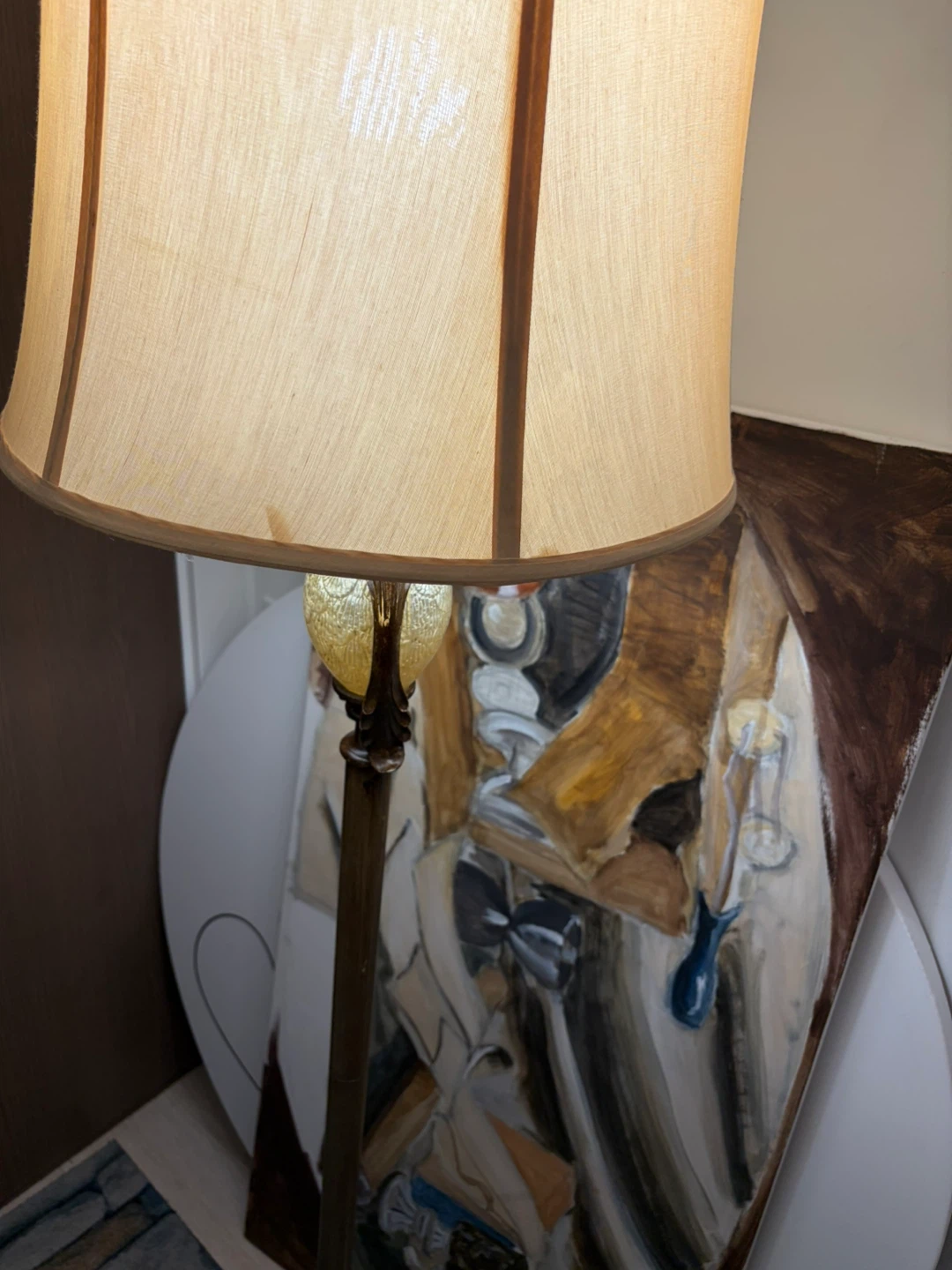 Vintage Style Floor Lamp -Heavy Base with Glass Detail (59") - photo 4
