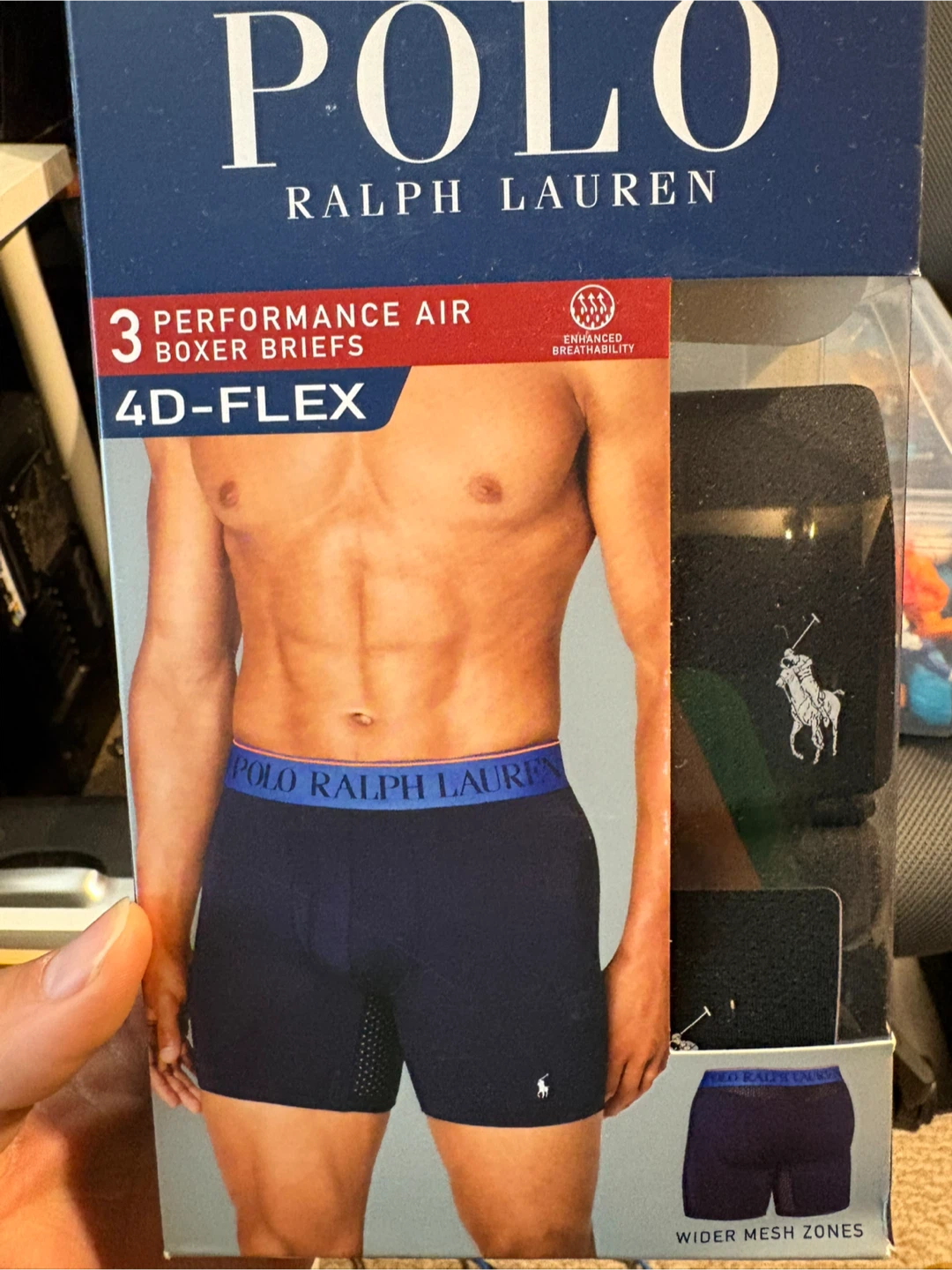 2pc new Polo Ralph Lauren Air Boxer Briefs 2 in a pack XL