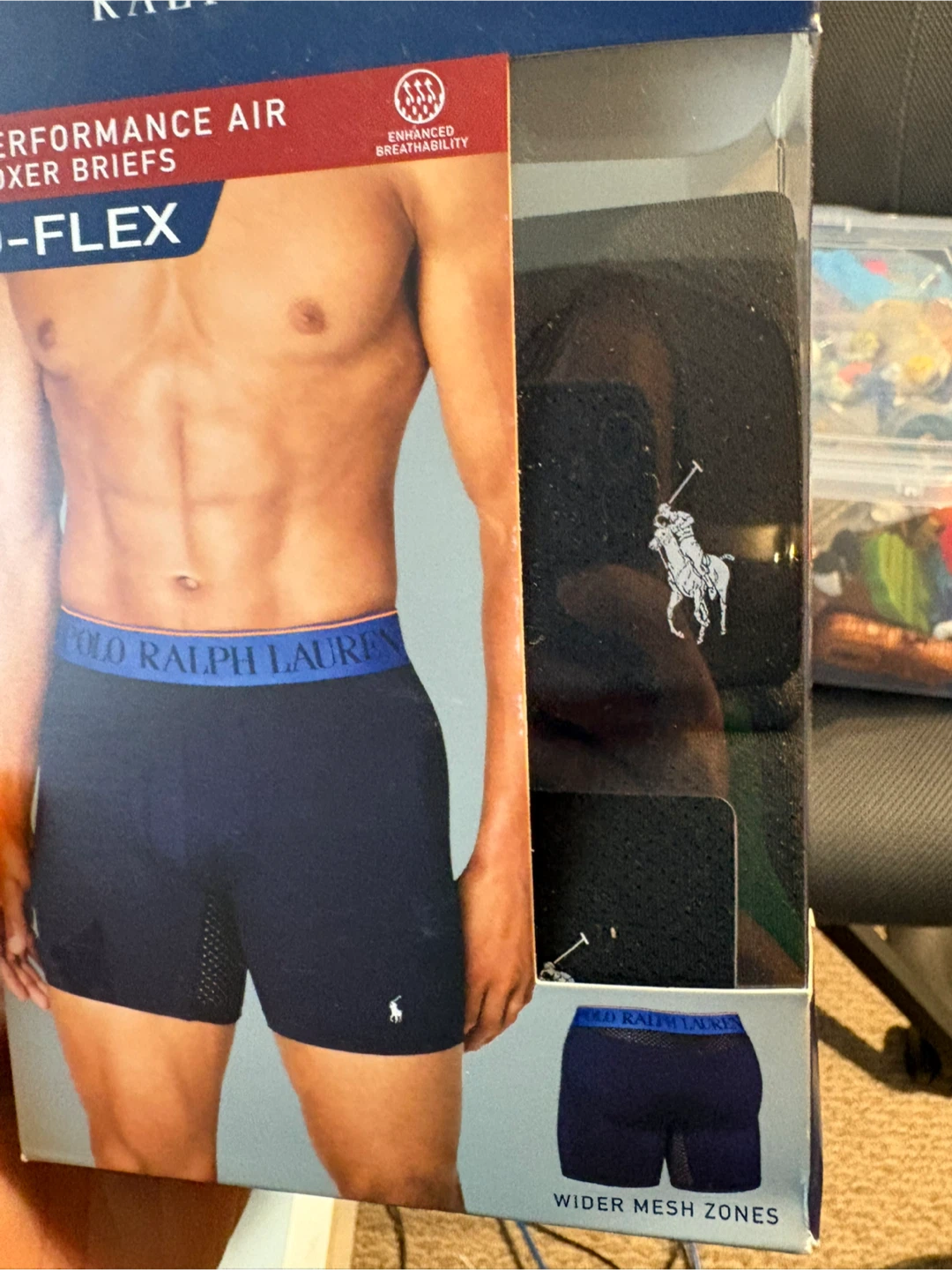 2pc new Polo Ralph Lauren Air Boxer Briefs 2 in a pack XL - photo 2
