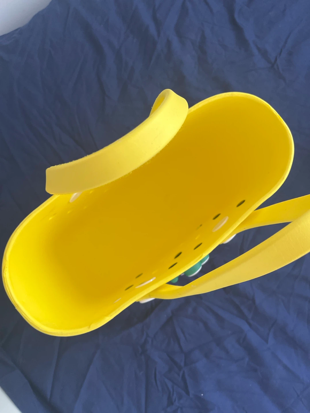 Yellow Silicone Tote Bag with Charms - photo 2