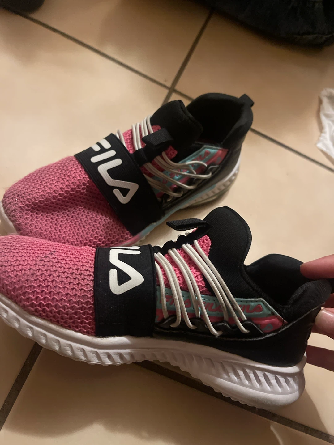 Fila Kids Pink Running Shoes size 2