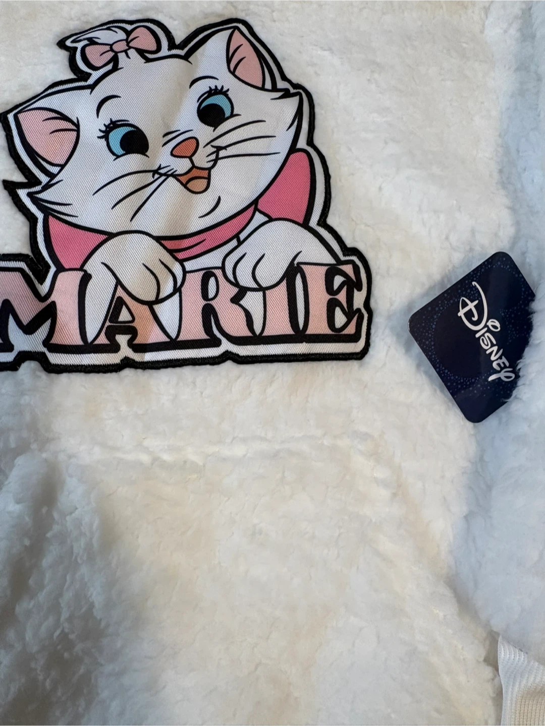 Disney Marie Cat White Faux Fur Hoodie - photo 2