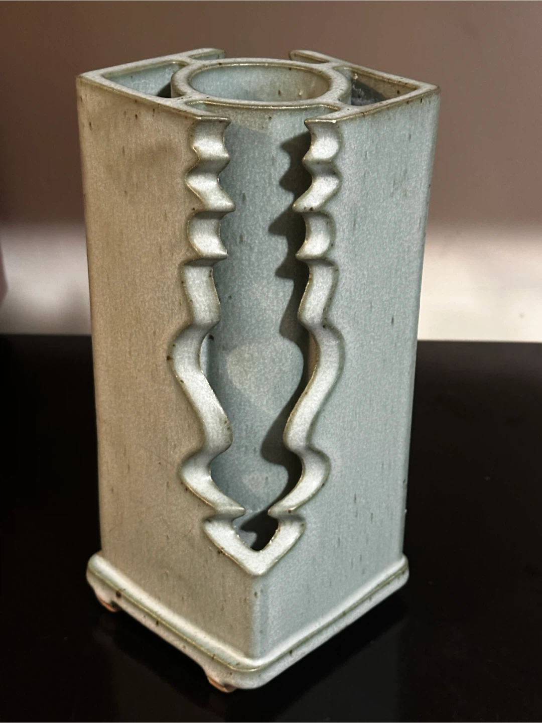 1989 Bob and Connie Pike Pottery Vase Sherwood Park AB