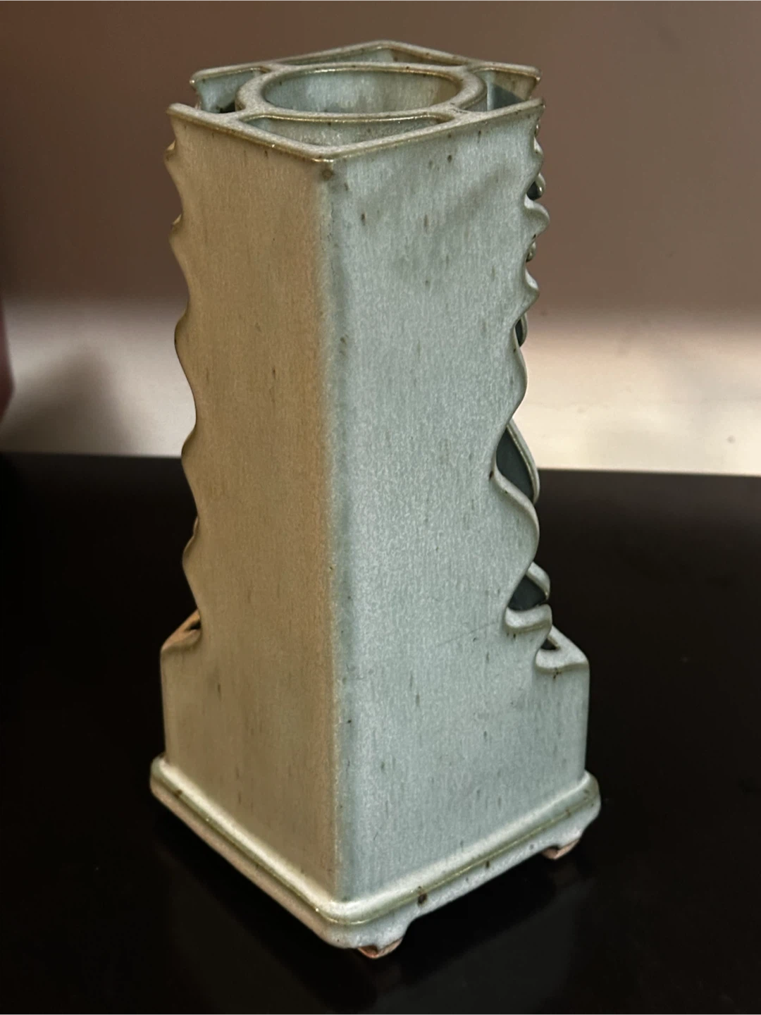 1989 Bob and Connie Pike Pottery Vase Sherwood Park AB - photo 3