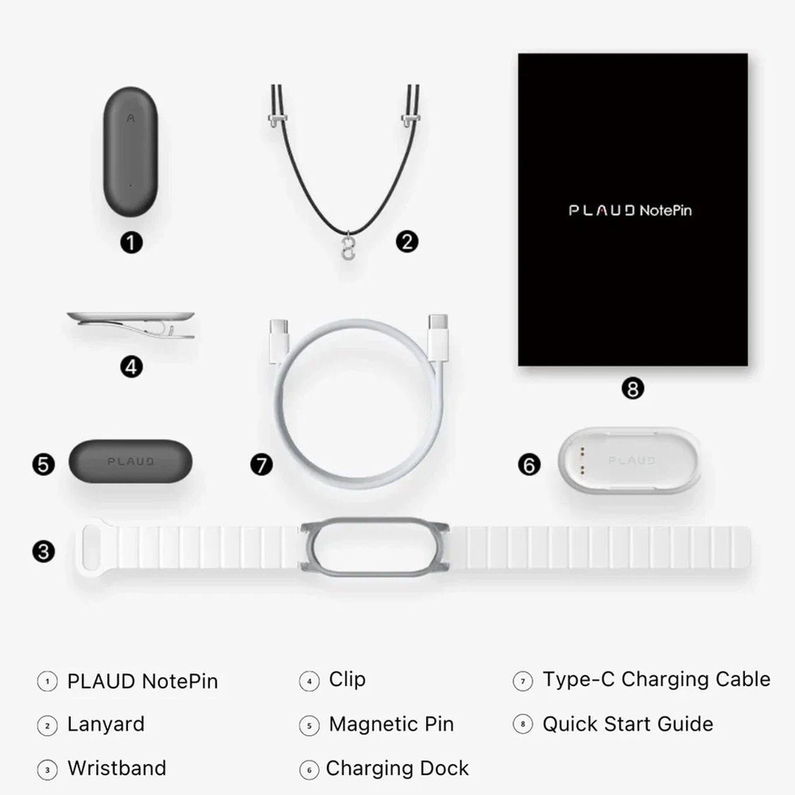 PLAUD NotePin AI Voice Recorder Kit - photo 4
