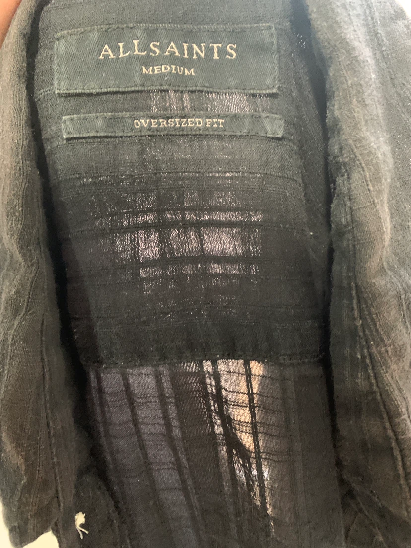 AllSaints Black Oversized Shirt - photo 2