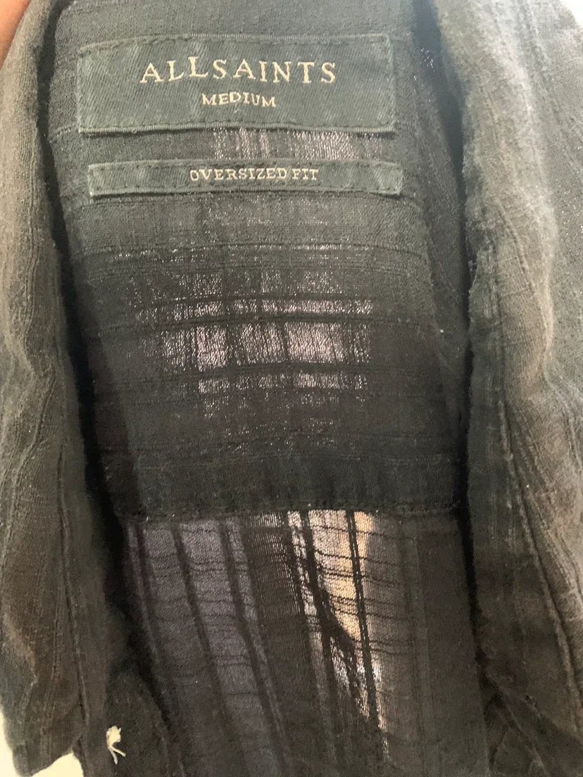 AllSaints Black Oversized Shirt - photo 2