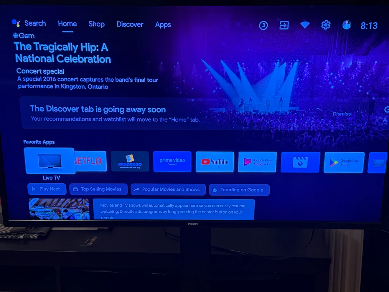 Philips Flat Screen TV  and Stand