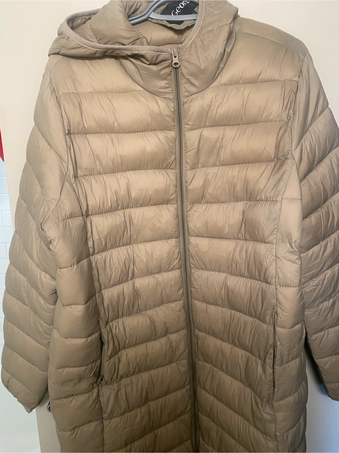 George hooded puffer coat